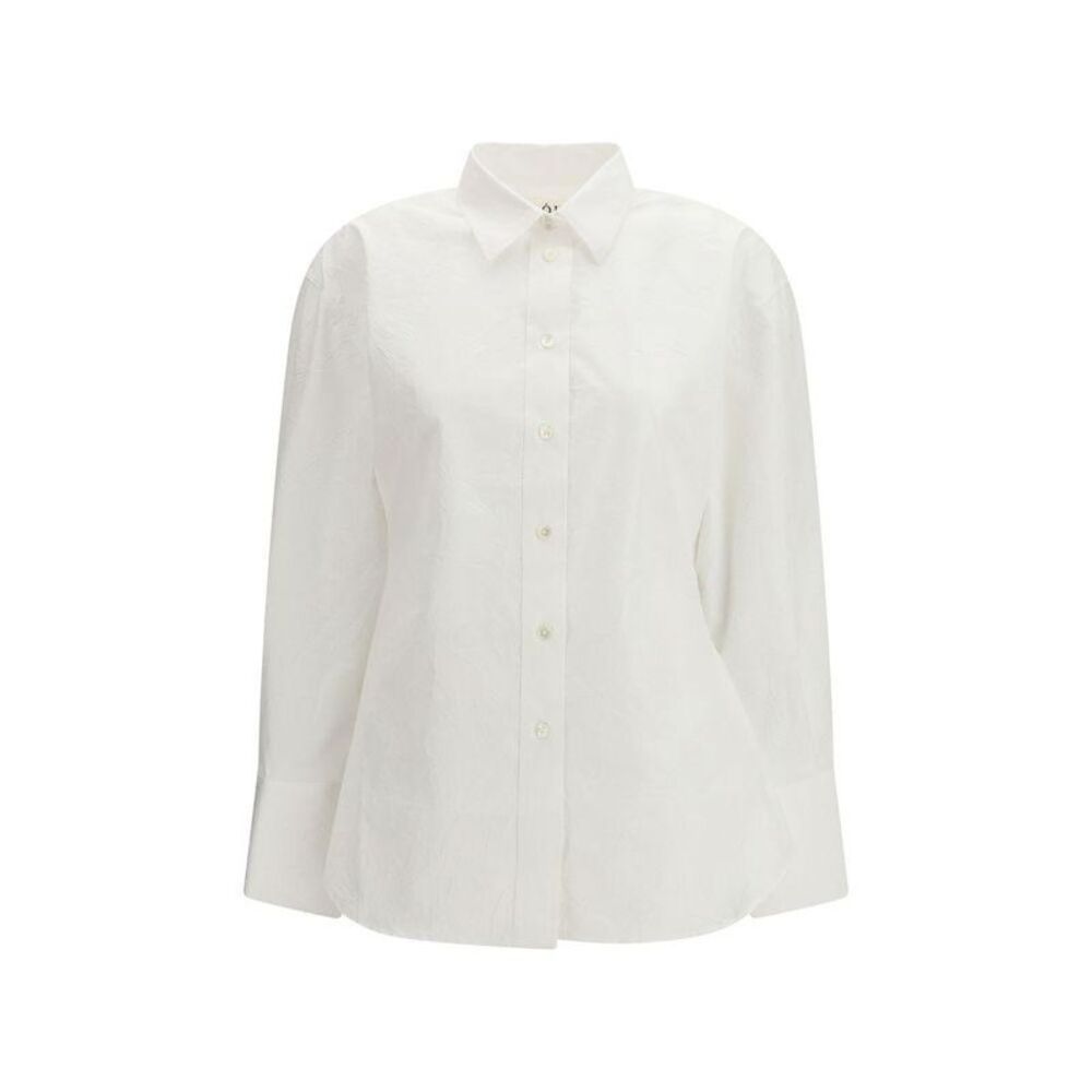 Rohe Cotton Dress Shirt with Classic Design Women White Shirts